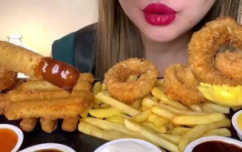 混血小姐姐吃炸薯条是谁,混血小姐姐的炸薯条美食之旅